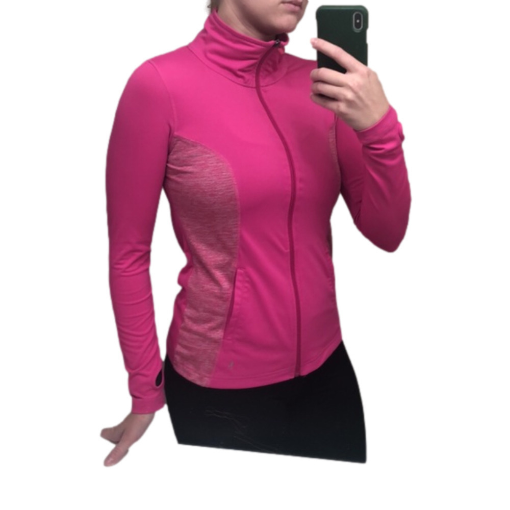𝅺pink Active Zip Up Medium